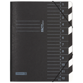 Ordnungsmappe FACT!plus | A4, 12 Fächer, schwarz